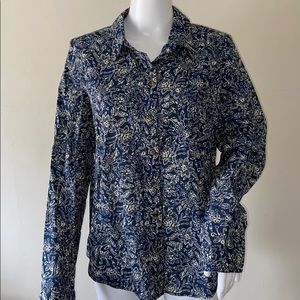 Maeve By Anthropologie Floral Button Up Shirt